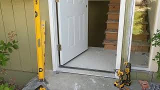 Jeld Wen Front Door Installation  Really crappy products and craftsmanship PART 1 [upl. by Allesiram823]