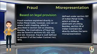 What is Difference Between Fraud amp Misrepresentation [upl. by Hamian37]