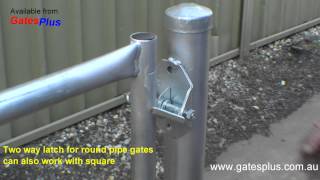 Gate Latch 2 way for round pipe and square [upl. by Camroc]