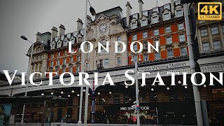 London Victoria Station Walk Through England 4K [upl. by Maiga]