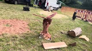 A fabulous range of wooden sculpture at Caerleon festival 2024 [upl. by Akienahs]