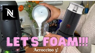 How To Foam Milk With Aeroccino 3 Make Coffee With Foam Tips amp Tricks  Easy Foamed Latte Recipe [upl. by Sybilla570]