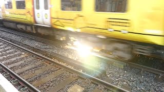 Merseyrail 507 009 making arcs at Birkdale station [upl. by Aelahs407]